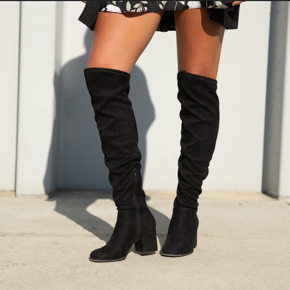 Women's Black Over-the-Knee Boots